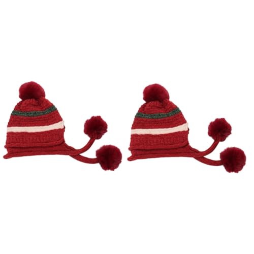 Bonnet laine doublé femme finitions tricotées de qualité supérieure avec pompons