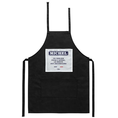 Tablier de cuisine personnalisé homme femme avec motif imprimé étiquette pastis