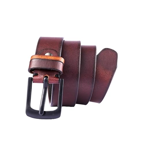Image of Genuine Leather Belt for Kids, Black /Brown Colour Adjustable Belt with Metal Buckle, Belt for Formal, Casual & Jeans Wear, Waist 20-24-28-30 Inch 3|5|7|9|11 Yrs