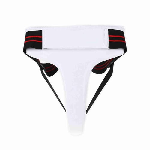 Protège-aine Taekwondo femme taille M en PU blanc pour boxe et karaté