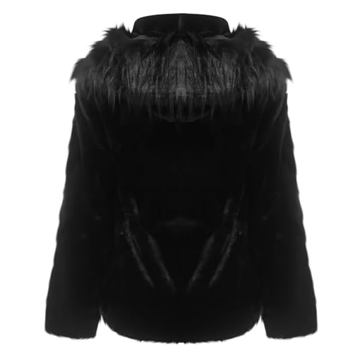 Mens Winter Coats Fashion Faux Fur Thicken Warm Jacket Cozy Plus Size Fuzzy Parka Coats Fluffy Collar Cardigan Overcoat2