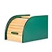 Innoteck Essentials - Mini cestino per il pane con coperchio arrotolabile, in legno naturale, contenitore per pane da cucina, contenitore per alimenti