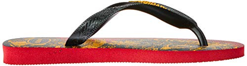 Chinelo, Havaianas, Harry Potter, Vermelho Apache/Preto, 43/44, Adulto Unissex