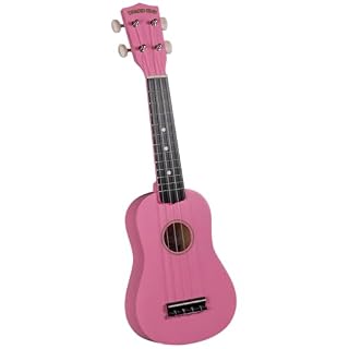 Diamond Head DU-129 Tropical Satin Series Soprano Ukulele – Flamingo Pink - Les Beatles, Paul McCartney, John Lennon, RIngo Starr, George Harrison