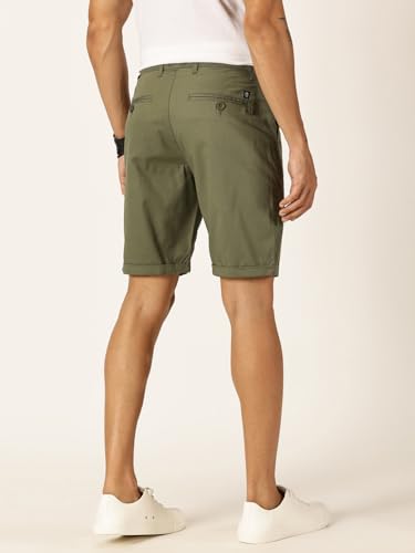Image of Thomas Scott Men's | Solid | Mid Rise | Light Weight | 100% Cotton | Casual | Chino | Shorts for Men