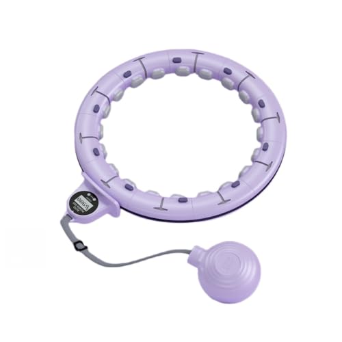 Sariny フラフープ ダイエット サイズ調整可能 カウント機能付きフラフープ スマートフラフープ 組み立て式 呼?圈 ダイエットグッズ ダイエット器具 ぽっこりお腹解消 体幹トレーニング 燃脂効果 大人子供兼用 運動器具 組み立てと分解が簡単 (ウエス
