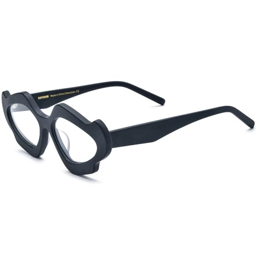 Image of HEPIDEM Multicolor Acetate Glasses Frame Women Cat Eye Eyeglasses Men Optical Spectacles 9291