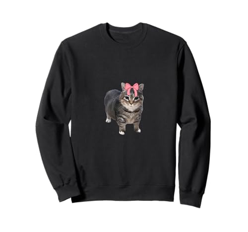 Oia Cat Meme Je me réveille, je m'engage dans Tomfoolery Oia Cat Coquette Sweatshirt
