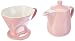 Produktbild Melitta 6768457 Pour Over Set Rose (Kaffeefilter 1x4 + Porzellan Kaffeekanne 0,6 l) Classic Edition