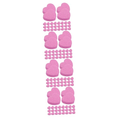 FOMIYES 4 Juegos Amor Lima De Uñas Tiras De Esmalte De Uñas Clavos Gel Limas Para Uñas Limas Uñas Bloque De Lima De Uñas Para Moler Bloque De Lima De Uñas Para Uñas Esponja Rosa 50 Uds * 4