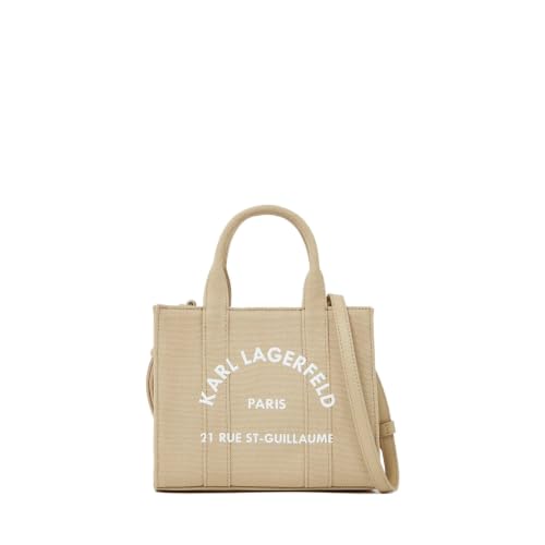 Mini sac cabas KARL LAGERFELD K/RSG beige en toile avec double anse