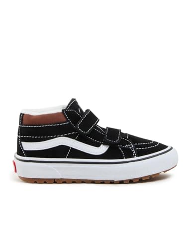 Baskets noires enfants Vans SK8-MID D109AS1 pour éviter la fatigue des pieds à l'école
