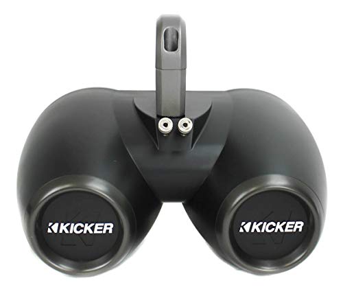Image of KICKER Pair KMTED Marine Wakeboard Tower Enclosures for Dual 6 inch or 6.5 inch Speakers