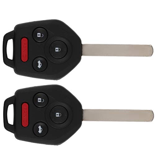 KEYALL 2 Pack 4 buttons Remote Control Car Key Fob 2010-2014 Fit for Subaru Legacy 2.5L,2010-2014 Fit for Subaru Legacy 3.6L CWTWBU766,2AOKM-SB3