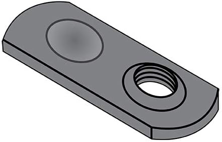 10-24 Weld Nut Thin Target Area Plain Steel (Pack Qty 1,000) BC-10NWS1T by Korpek