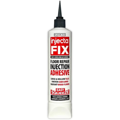 Injectafix Fácil De Exprimir 300ml Adhesivo Para Baldosas Sueltas Y Huecas Y Suelos De Madera | Adhesivo Flexible De Gran Resistencia | No Se Necesitan Jeringas (1)