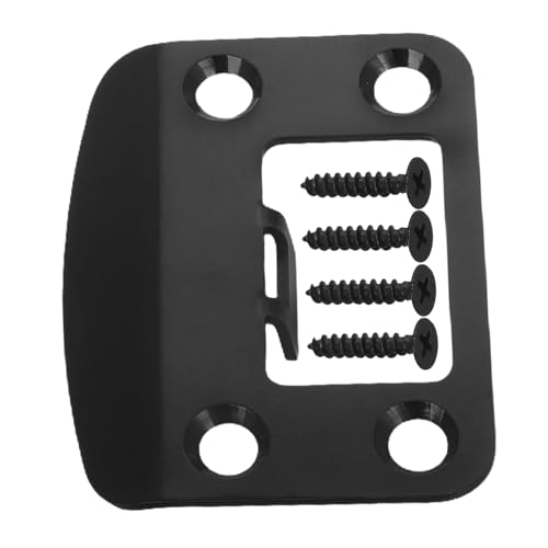 ORFOFE 1 セット ガセットプレートガイドピース 交換用ストライクプレート ロングドアストライクプレート ドアロック用ストライクプレート ストライカープレート ステンレス鋼 Black