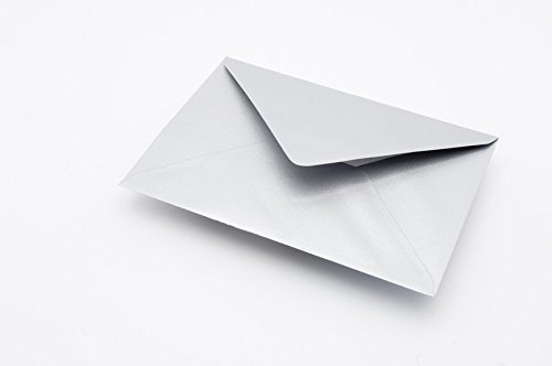 C6 (114x162mm) Silver Metallic 100GSM Envelopes (Pack of 25,50,100,250,500,1000)