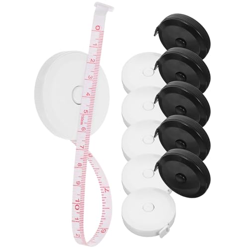 Set de 10 cintas métricas retráctiles con estuche plástico