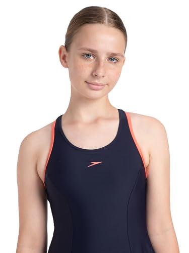 Image of Speedo Girl's Endurance 10 Racerback Swimdress with Boyleg