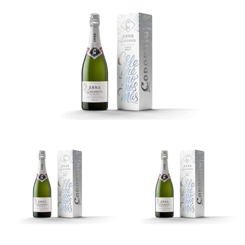 Anna de Codorníu Cava Brut - Estuche Regalo Celebrémonos Más, 75cl (Paquete de 3)