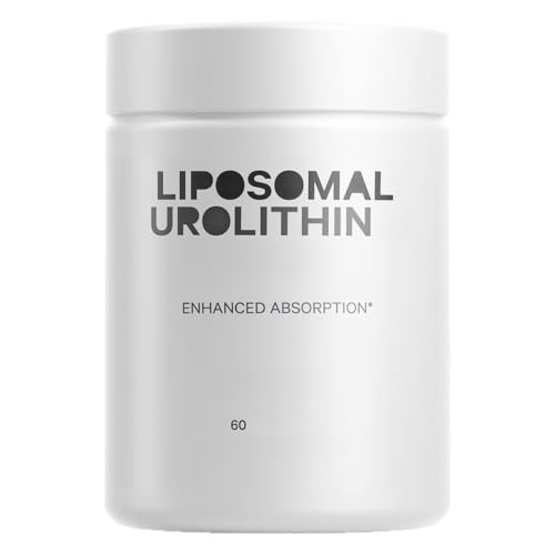 Urolitina A liposomal, aumenta los niveles de energía, promueve la vitalidad y el rendimiento, la resistencia y la resistencia, y apoya los músculos.