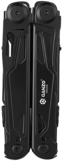 Miniatura 5 de Ganzo Multiherramienta G303B, cuchillo de bolsillo de acero inoxidable 21 en 1 con destornillador, alicates, sierra, crudo, tijera, cortador de