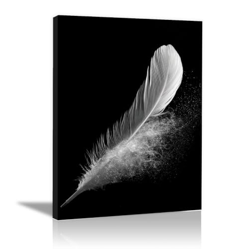 Póster de lienzo enmarcado moderno con impresión de alta fidelidad abstracta en blanco y negro