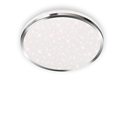 Lampe de salle de bain Briloner décor étoiles scintillant et chrome
