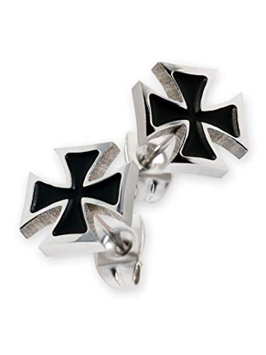 Fly Style Ohrstecker Edelstahl Ohrringe Eisernes Kreuz Templerkreuz für Damen und Herren Cover