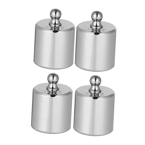 HOMOCONO 4pcs Digital Scale Weights Steel Scale Balance Weight Digital Scale Supplies Steel Calibration Weights Silver