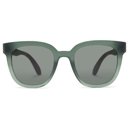 TOMS Gafas de sol redondas para mujer, cristal de abeto mate/brillante, 52-23-148, Cristal de abeto mate/brillante desteñido, 52-23-148