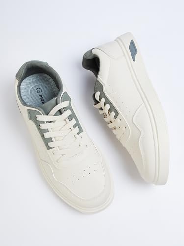 Image of Max Mens Men Perforations Lace Up Sneakers Sneakers