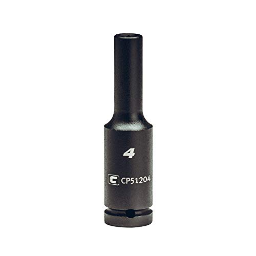 Image of Capri Tools 4 mm Deep Impact Socket, 1 /4-Inch Drive, 6-Point, Metric
