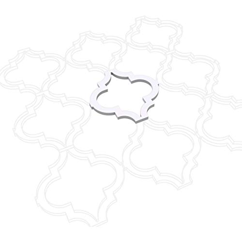 Image of Ekena Millwork 7 3 /8 inchW x 7 3 /8 inchH x 3 /8 inchT Extra Small Marrakesh Decorative Fretwork Wall Panels in Architectural Grade PVC