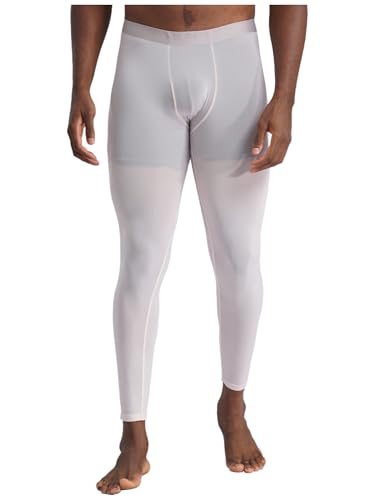 YiZYiF Men's Athletic Compression Pants Bulge Pouch Underwear Johns Legging Tights Thermal Baselayer2