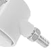 PrimeMatik - Rueda pivotante de Nailon con Freno 40 mm M8 Blanca...