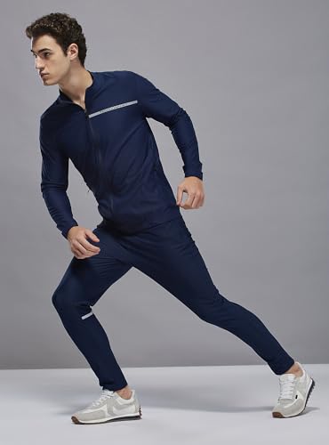Image of TECHNOSPORT Men Slim Fit Solid Sports Trackpants with Duracool+ for Running, Workout & Sports