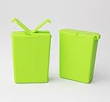  Tupperware to Go 2X Würzling 25ml grün C72 Salzstreuer Pfeffer/Salz Streuer + Hängelöffel