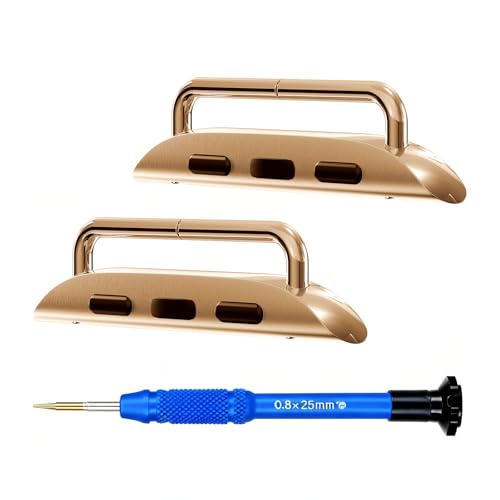 Watch Band Connectors Adapter for Apple Watch, Replacement Link Attachment for iWatch Series 11 10 46mm, Series 9 8 7 45mm, Series 6 5 4 SE 44mm, Seri