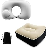 Soft & Comfortable Inflatable Travel Foot Rest Pillow only .40: eDeal Info