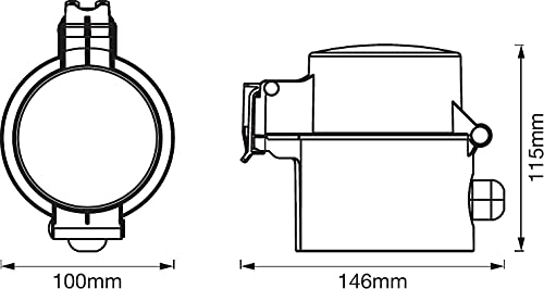 LEDVANCE Smarte schaltbare Steckdose f&uuml;r Aussen, speziell f&uuml;r Alexa, ZERO TOUCH SETUP - einfache Einrichtung nur per Klick, f&uuml;r die Steuerung konventioneller Ger&auml;te im Smart Home, ZTS-ready