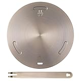 TOKIDNY Gasherd Wärmeleitplatte Roségold Edelstahl Dicke Hitzeverteilerplatte für Gas Elektrokochfeld Gleichmäßige Wärmeverteilung Einfache Reinigung zum Schmoren und Kochen