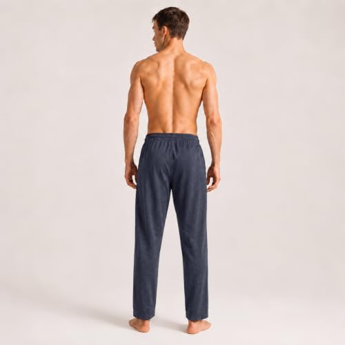 Image of Pepe Jeans Cotton Rich Solid Trackpant, Lounge Pant, Sportswear for Men - L (Pack of 2)