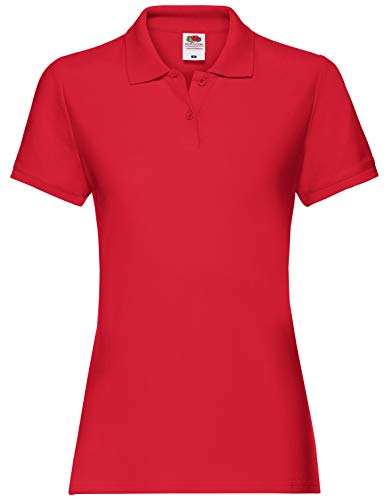 Fruit of the Loom Premium Polo Lady-Fit - Farbe: Burgundy - Größe: M