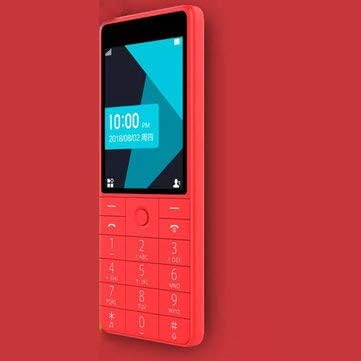 XIAOMI Qin 1S 4G Network WiFi 1480mAH BT 4.2 Voice Infrared Remote Control Dual SIM Card Feature Phone (RED)