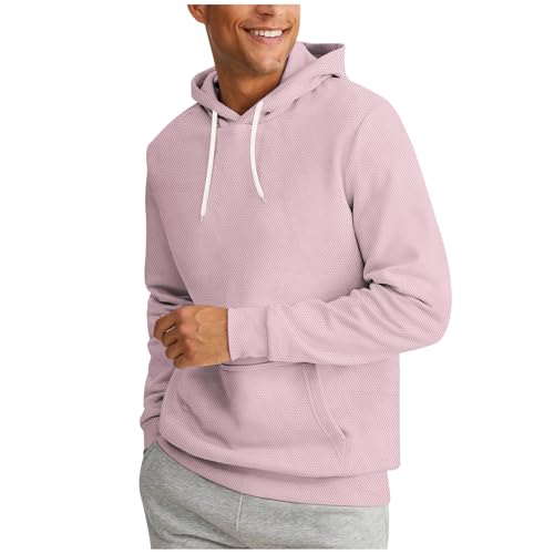 Mens Hoodie Long Sleeve Oversized Hooded Sweatshirt Outdoor Casual Loose Fit Pullover 2025 Fall Fashion Clothes