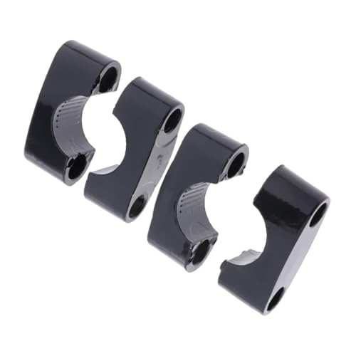 Pontets guidon réhausse 22mm pour corriger la posture de conduite noire