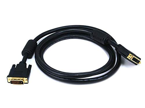 Câble DVI Monoprice 103546 noir mâle vers mâle pour écran PC