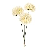 東京堂(Tokyodo) 造花 MAGIQ ピンポンマムピック クリーム 花径6×L21㎝ 3本入 FM002927-037